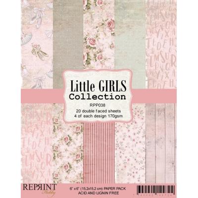 Reprint Little Girls Designpapier - Paper Pack